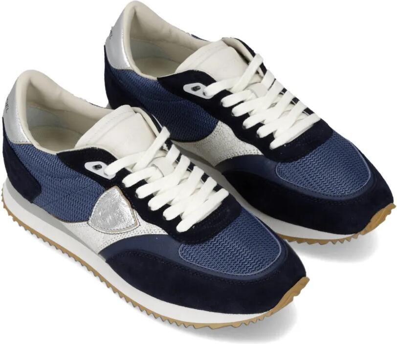 Philippe Model Paris Belville metallic sneakers Blauw - Foto 3