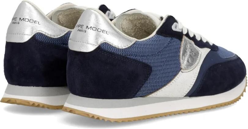 Philippe Model Paris Belville metallic sneakers Blauw - Foto 4