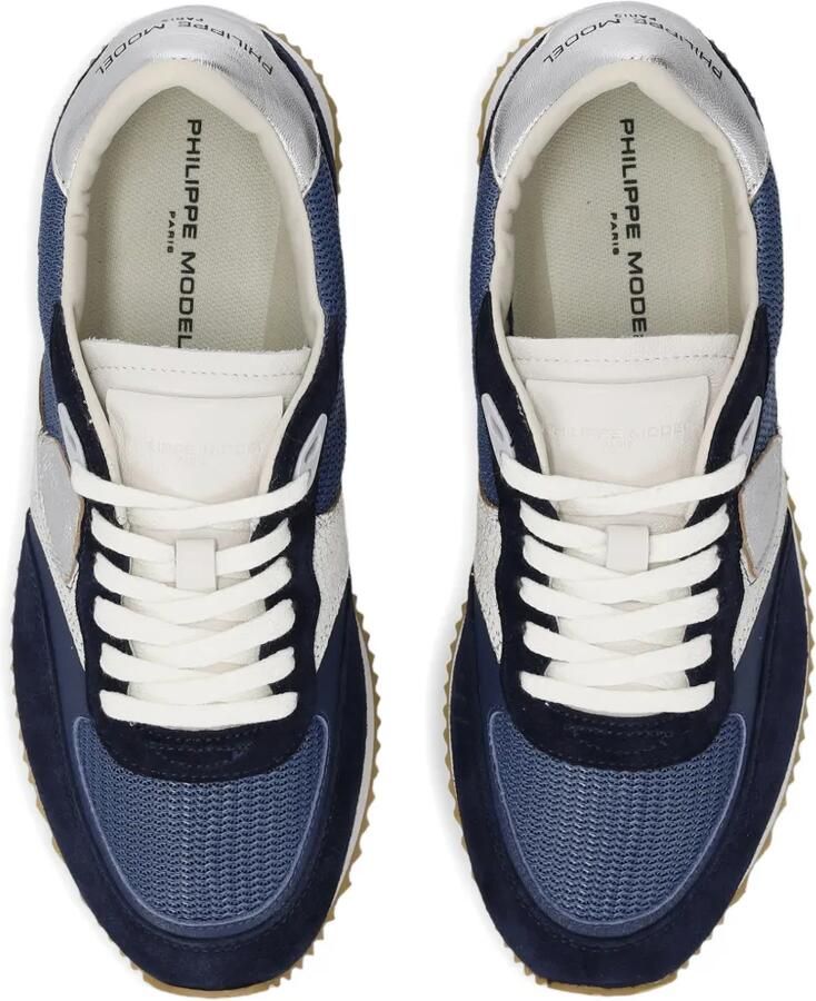 Philippe Model Paris Belville metallic sneakers Blauw - Foto 2