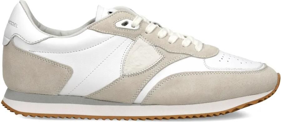 Philippe Model Paris Belville sneakers met geperforeerd vlak Wit