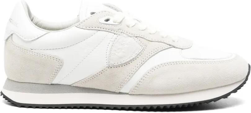 Philippe Model Paris BLVille leren sneakers met vlakken Wit