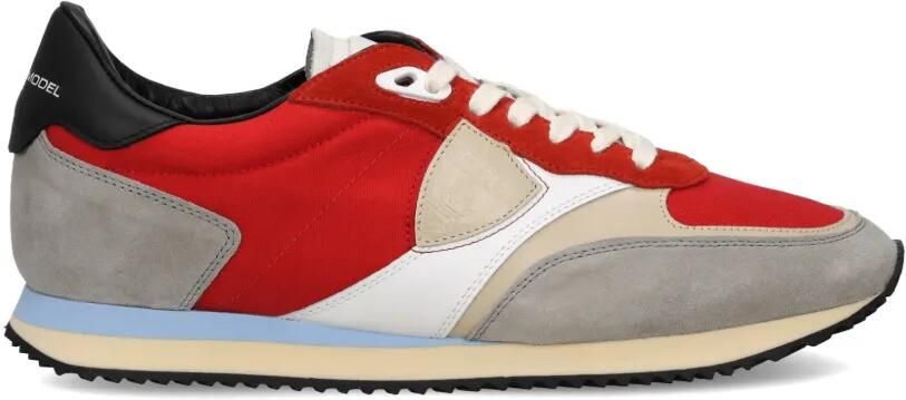 Philippe Model Paris Blville low-top sneakers met vlakken Rood