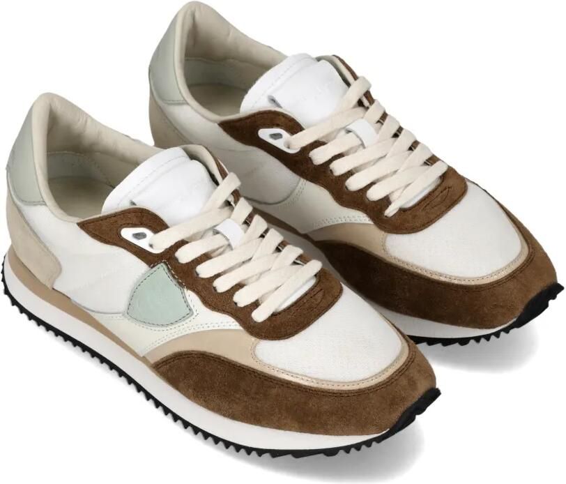 Philippe Model Paris Blville sneakers met suède vlak Wit - Foto 3