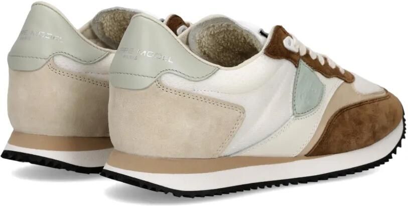 Philippe Model Paris Blville sneakers met suède vlak Wit - Foto 4
