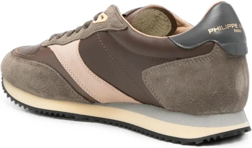 Philippe Model Paris BLVille sneakers met suède vlakken Bruin - Foto 3