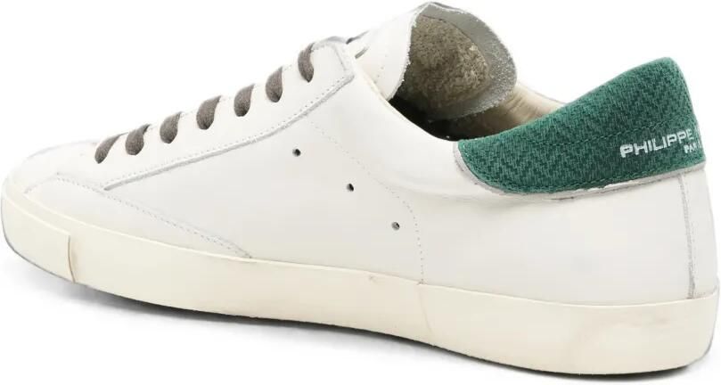 Philippe Model Paris distressed logo-patch sneakers Wit - Foto 3