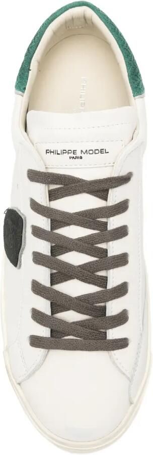Philippe Model Paris distressed logo-patch sneakers Wit - Foto 4
