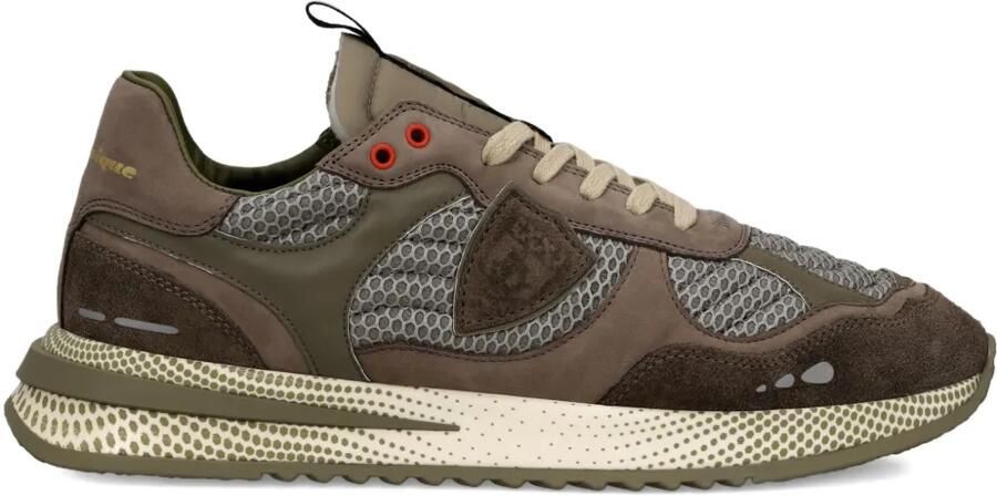 Philippe Model Paris Hardloopsneakers met mesh vlakken Bruin