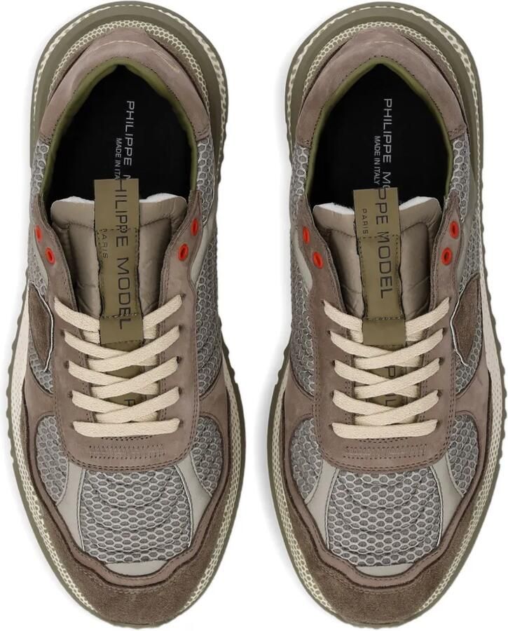 Philippe Model Paris Hardloopsneakers met mesh vlakken Bruin - Foto 2