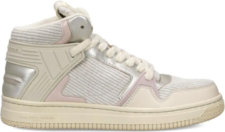 Philippe Model Paris High-top sneakers met textuur Beige