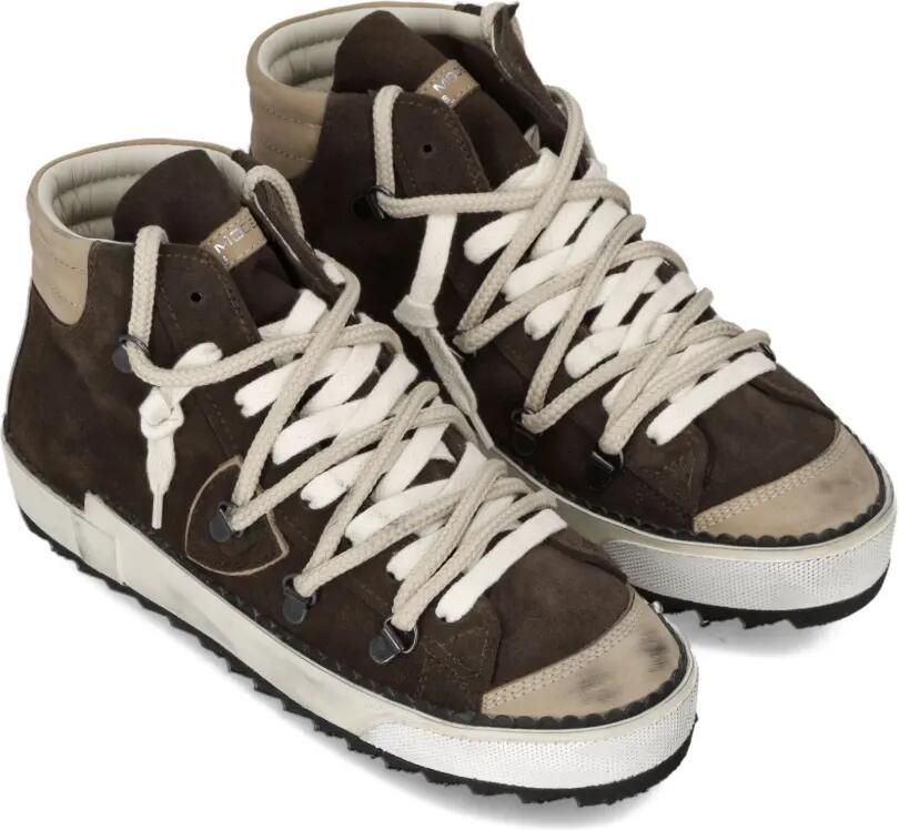 Philippe Model Paris High-top suède sneakers Bruin - Foto 3