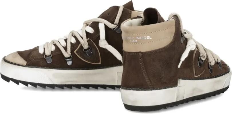 Philippe Model Paris High-top suède sneakers Bruin - Foto 4