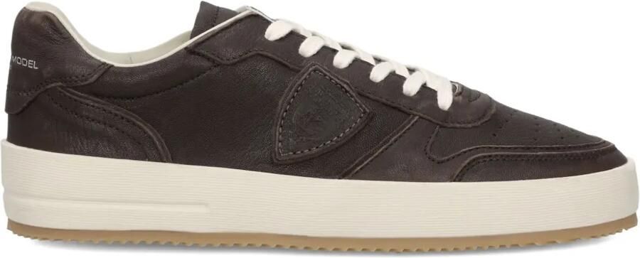Philippe Model Paris Leren sneakers Bruin