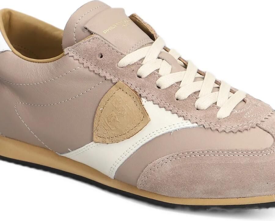 Philippe Model Paris logo-patch panelled sneakers Beige - Foto 2