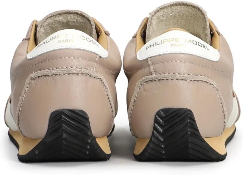 Philippe Model Paris logo-patch panelled sneakers Beige - Foto 3