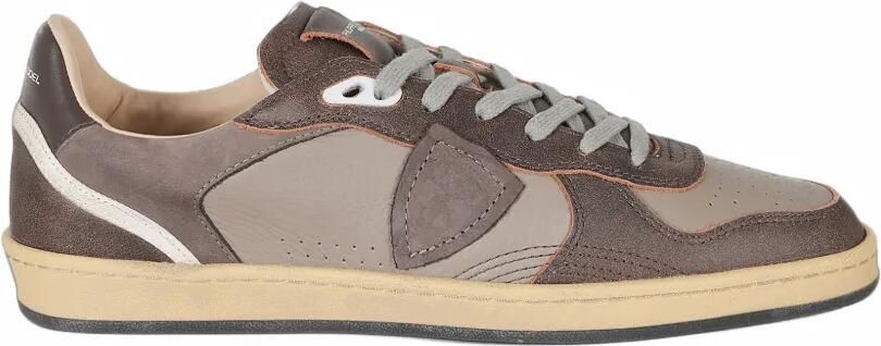 Philippe Model Paris Pgal logo-patch panelled sneakers Bruin