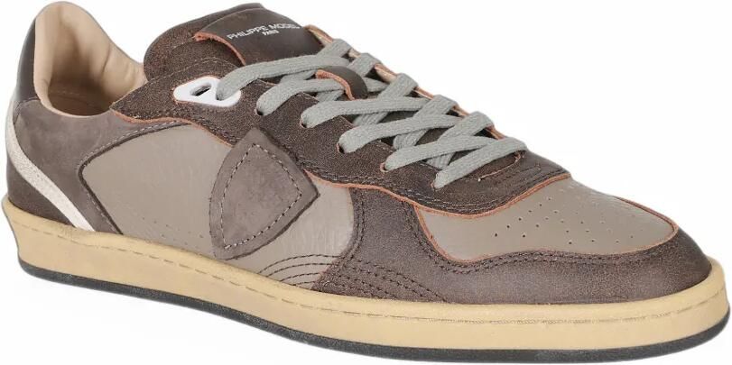 Philippe Model Paris Pgal logo-patch panelled sneakers Bruin - Foto 2