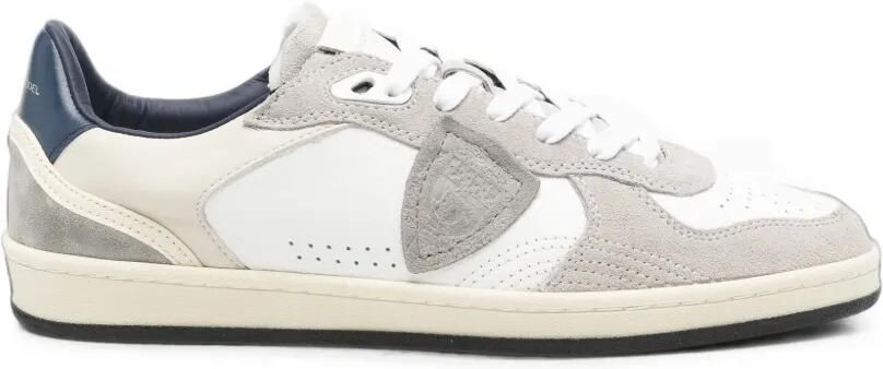 Philippe Model Paris logo-patch panelled sneakers Wit