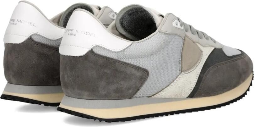 Philippe Model Paris Low Man sneakers met vlakken Grijs - Foto 4