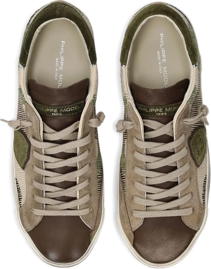 Philippe Model Paris Low-top sneakers met camouflageprint Bruin - Foto 2