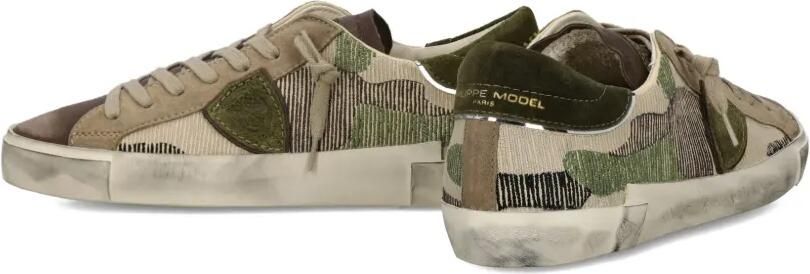 Philippe Model Paris Low-top sneakers met camouflageprint Bruin - Foto 5