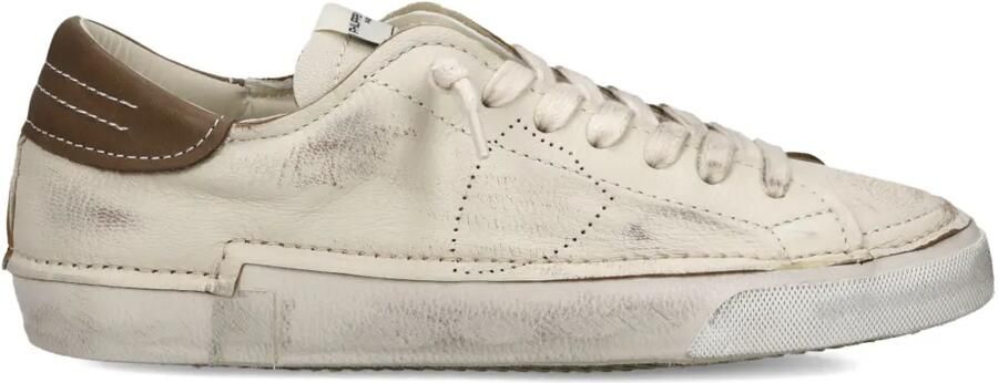 Philippe Model Paris Low-top sneakers met gerafeld effect Beige