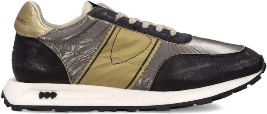 Philippe Model Paris Metallic hardloopsneakers Zwart