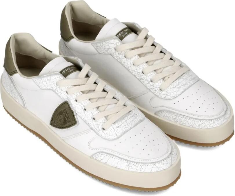 Philippe Model Paris Nice sneakers met leren vlakken Wit - Foto 3