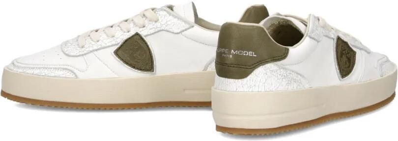 Philippe Model Paris Nice sneakers met leren vlakken Wit - Foto 5