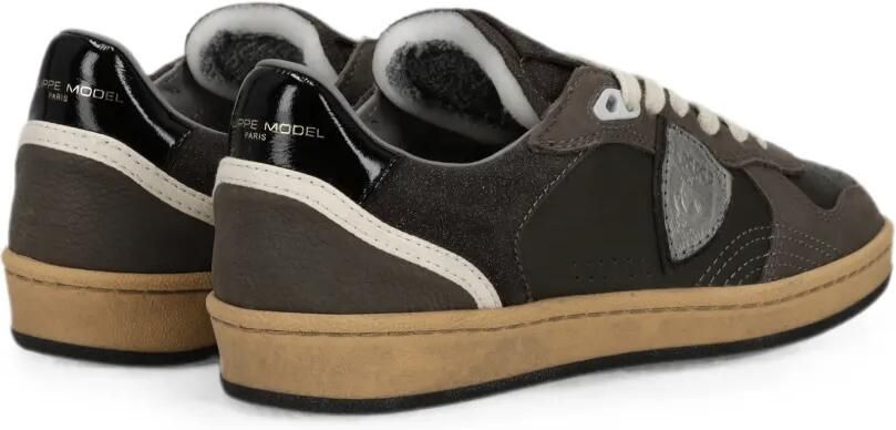 Philippe Model Paris Pegal leren sneakers met vlakken Bruin - Foto 4