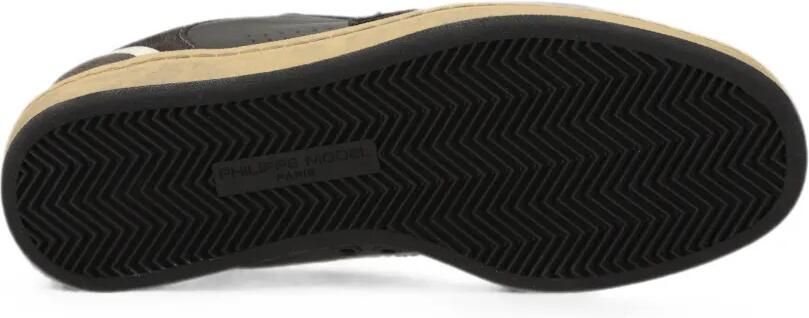 Philippe Model Paris Pegal leren sneakers met vlakken Bruin - Foto 5