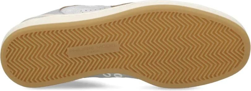 Philippe Model Paris Pgal geperforeerde low-top sneakers Zilver - Foto 4