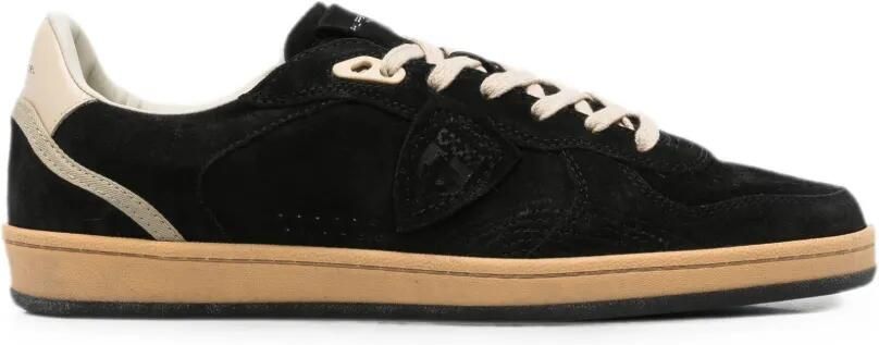 Philippe Model Paris Pgal Low sneakers met logopatch Zwart