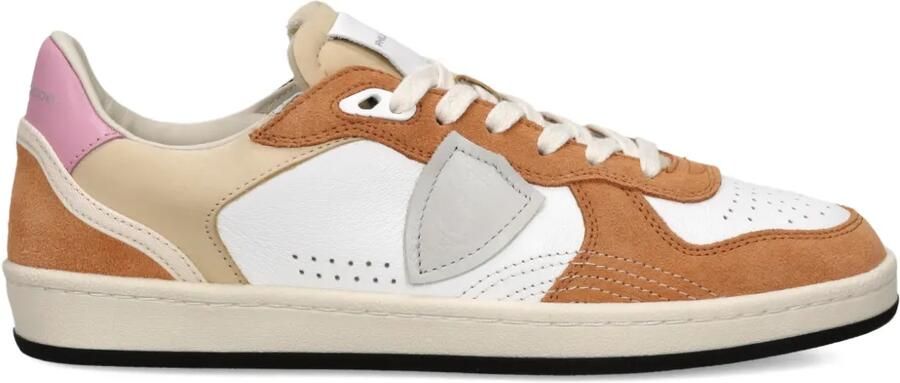 Philippe Model Paris Pgal Low sneakers met vlakken Bruin