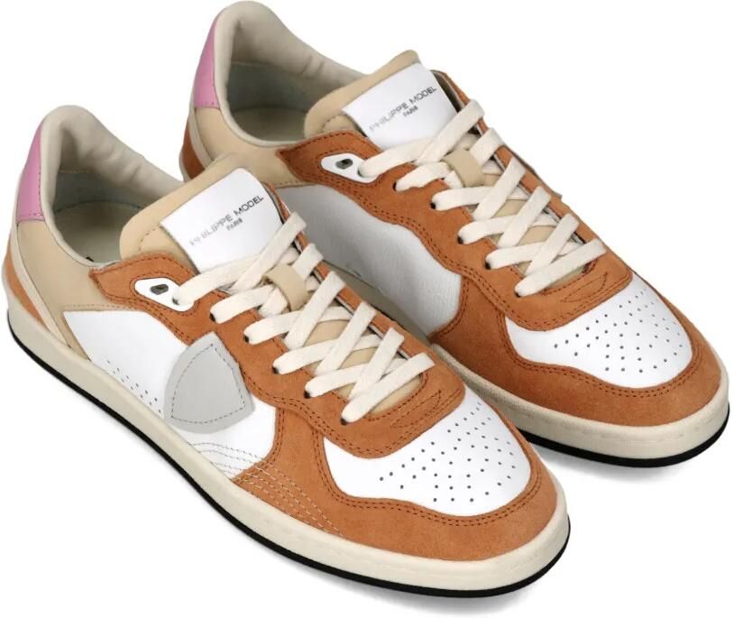Philippe Model Paris Pgal Low sneakers met vlakken Bruin - Foto 3