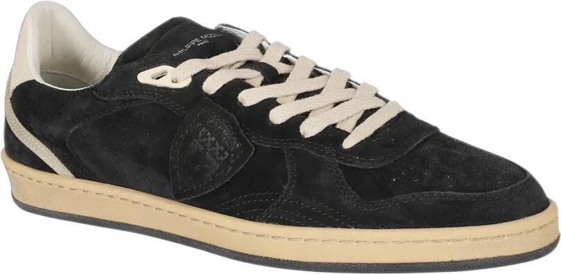 Philippe Model Paris Pgal suede logo-patch sneakers Zwart - Foto 2