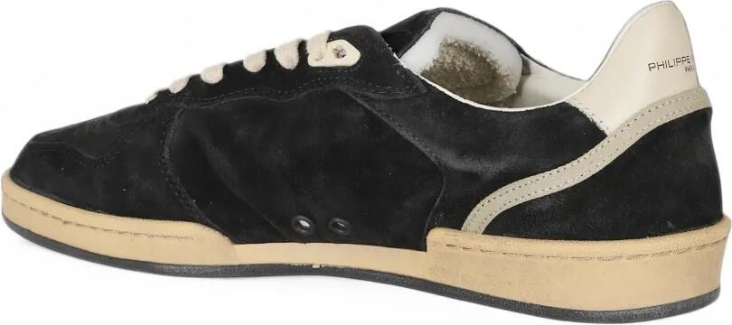 Philippe Model Paris Pgal suede logo-patch sneakers Zwart - Foto 3