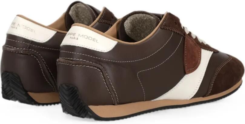 Philippe Model Paris Planche leren sneakers met vlakken Bruin - Foto 4