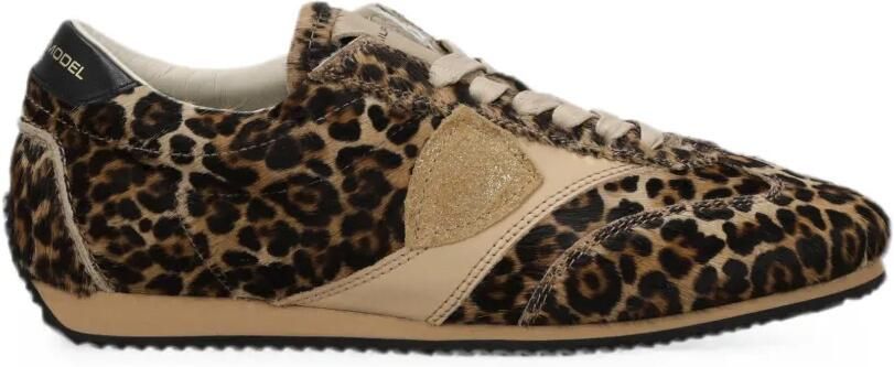 Philippe Model Paris Planche sneakers met luipaardprint Bruin