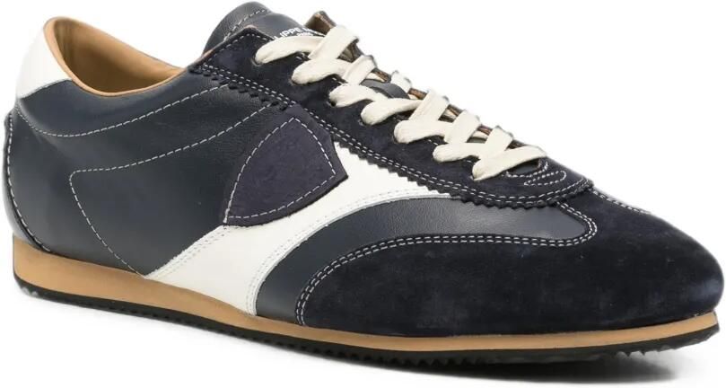 Philippe Model Paris Planche sneakers met vlakken en logo-patch Blauw - Foto 2