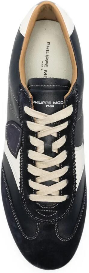 Philippe Model Paris Planche sneakers met vlakken en logo-patch Blauw - Foto 4