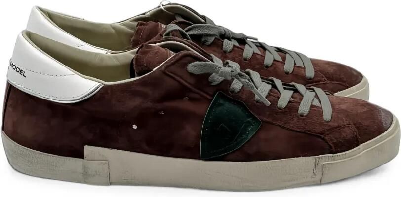 Philippe Model Paris PRLU.XS25 sneakers met logo-patch Bruin