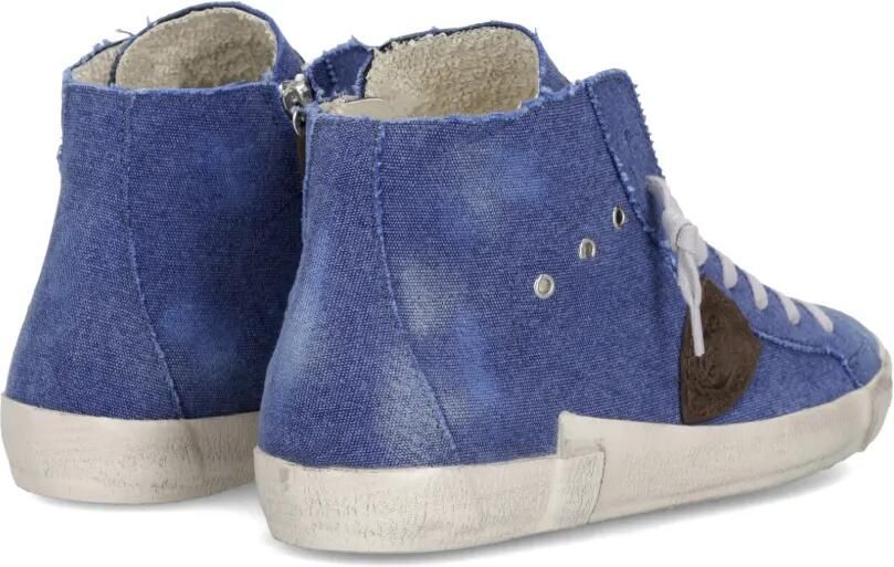 Philippe Model Paris Prsx high-top canvas sneakers Blauw - Foto 4