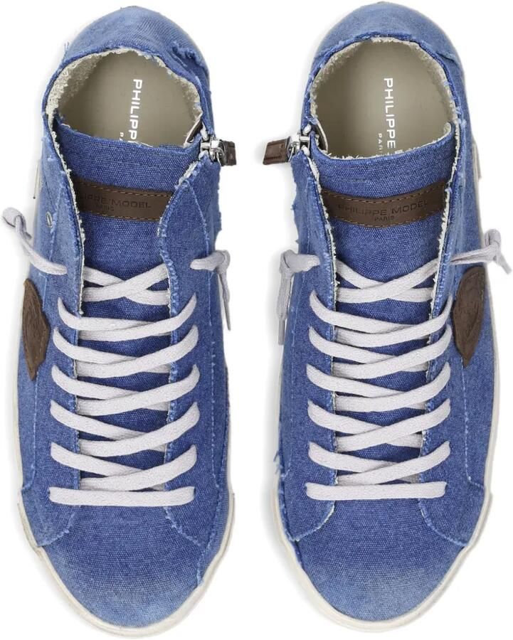 Philippe Model Paris Prsx high-top canvas sneakers Blauw - Foto 2