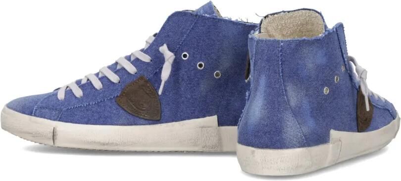 Philippe Model Paris Prsx high-top canvas sneakers Blauw - Foto 5