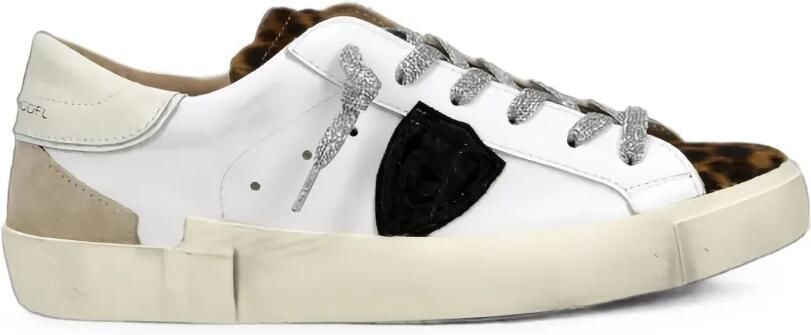 Philippe Model Paris PRSX leopard-print sneakers Wit