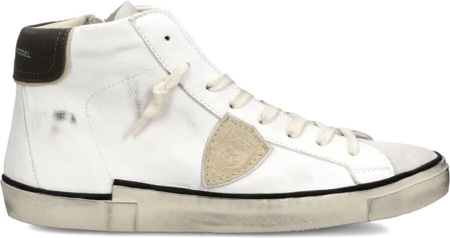 Philippe Model Paris Prsx leren high-top sneakers Wit