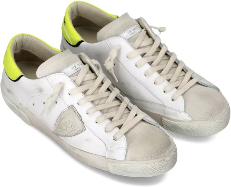 Philippe Model Paris Prsx leren low-top sneakers met patchwork Wit - Foto 3