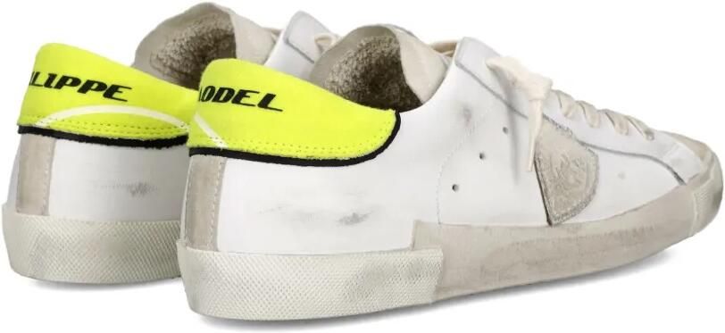 Philippe Model Paris Prsx leren low-top sneakers met patchwork Wit - Foto 4