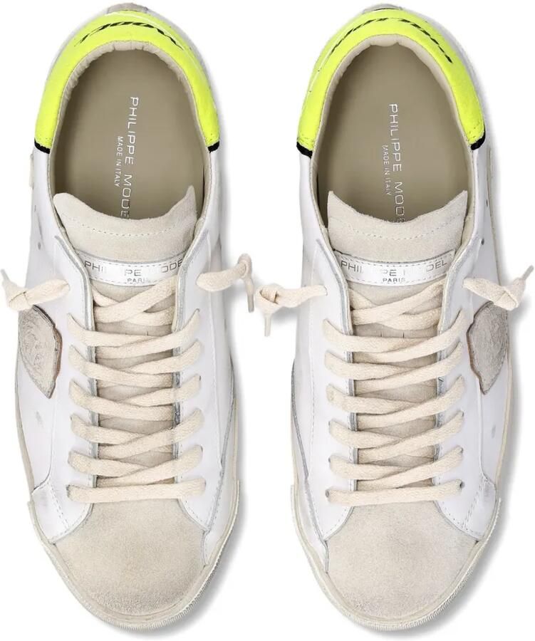 Philippe Model Paris Prsx leren low-top sneakers met patchwork Wit - Foto 2
